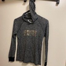 Xersion Girl’s Hooded Gray Shirt Says “ Shine” M Medium 10 / 12 Chest 28” - £3.35 GBP