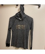 Xersion Girl’s Hooded Gray Shirt Says “ Shine” M Medium 10 / 12 Chest 28” - £3.38 GBP