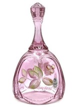 Fenton Madras Pink Bell Hand painted and Signed #7566 P6 - £58.54 GBP