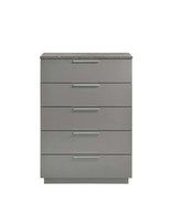 Elara Chest: Gray Marble &amp; Lacquer Dresser - $1,174.95 CAD