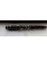 Vintage Parker 4 7/8&quot; Green/Black/Pearl Marble Confetti Fountain Pen - $93.31