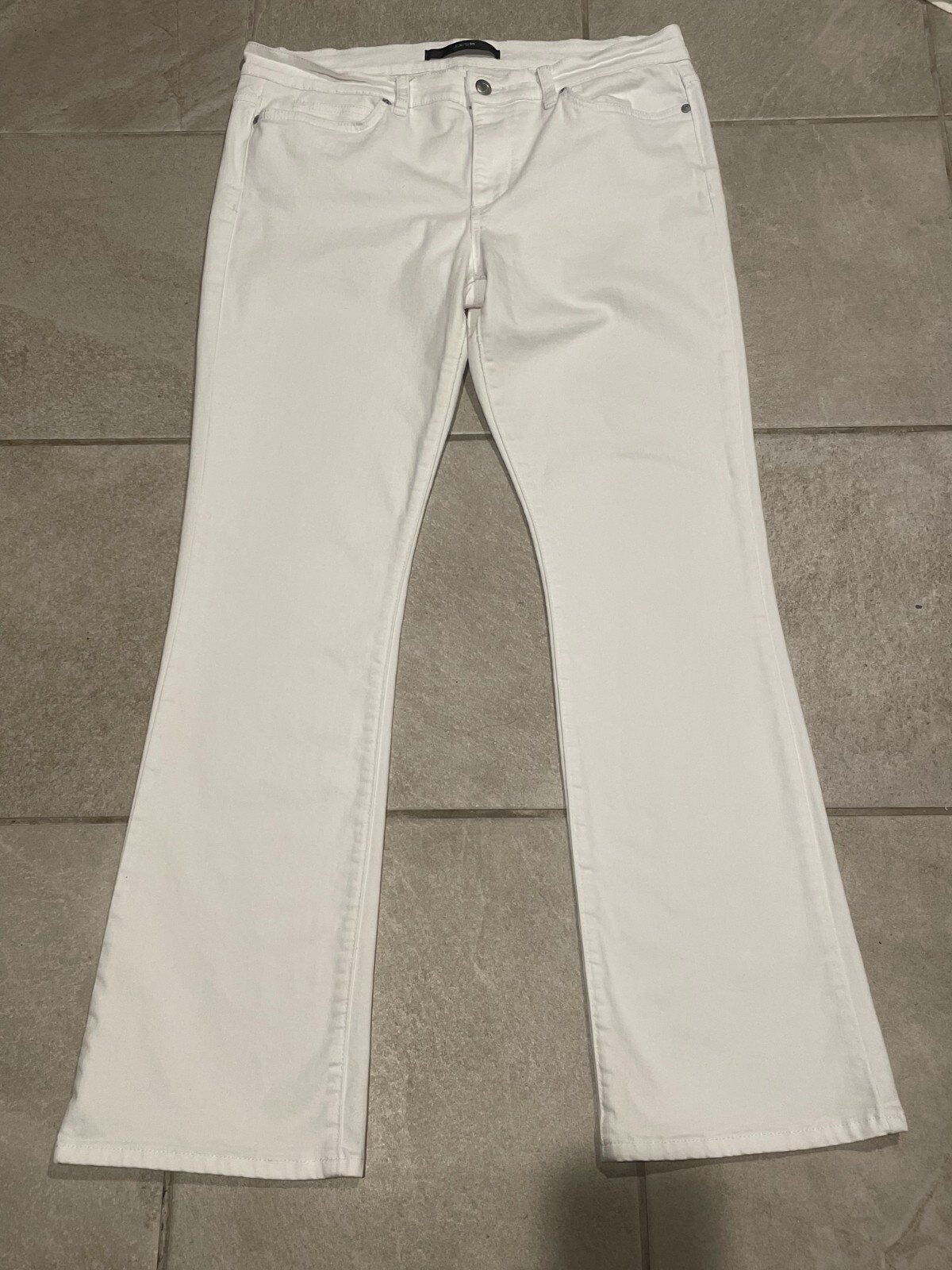 JOE’S High Rise Flare Jeans Womens 32 White Stretch Denim Western Ranch ... - $24.14