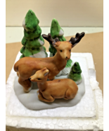 Lemax Dickensvale Resting Deer Figurine #13020 Christmas Village Retired - $200.22 MXN