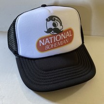 Vintage National Bohemian Hat Beer Trucker Hat adjustable Black Party Su... - $291.81 MXN