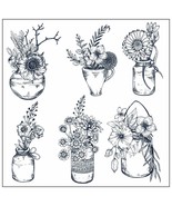 Wild flower in bottles Transparent Clear Silicone Stamp/Seal for DIY card - $87.43 MXN