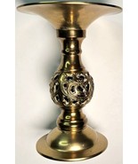 Solid brass cut out candle holder 6.5&quot; Decorative Fits 4.5in diameter ca... - €21,54 EUR