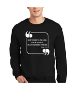 Adult Unisex Long Sleeve Sweatshirt, Give Thanks To The Lord, - £23.18 GBP - £26.37 GBP