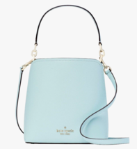 New Kate Spade Darcy Small Bucket Bag Grain Leather Blue Glow - £91.05 GBP