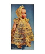 Vintage Doll Crochet Patterns Baby + Bed Dolls Lacy Designs in Cotton/Wo... - £1.64 GBP