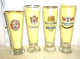 4 Torgau Furstenberg Thurn &amp; Taxis Flotzinger German Beer Glasses - $12.95