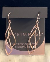 Primrose18K Rose Gold Over Sterling Silver Dangle Earrings - £20.66 GBP