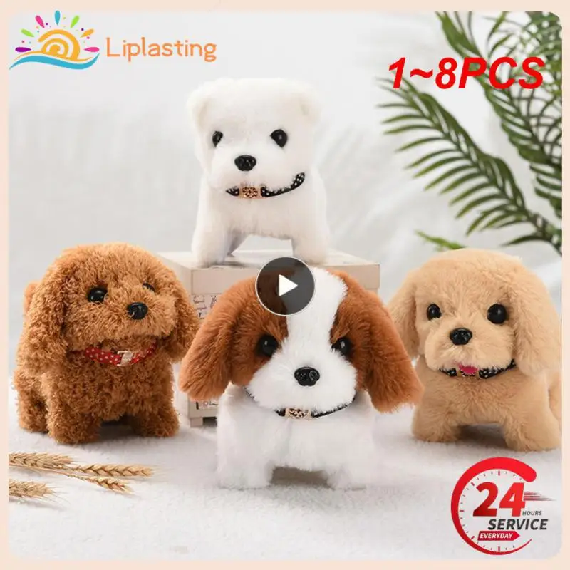 1~8PCS Dog Robot Cute Electric Pet Simulation Electric Puppy Dog Plush Toy Kids - £10.44 GBP+