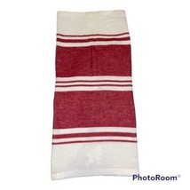 Set of 4 Pier 1 Imports 19x20 Dish Towel Cloth Napkins Red Stripe Sack Rare HTF - £12.36 GBP