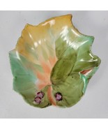 Vintage Chubu China Occupied Japan Multicolor Leaf Shaped Bowl Trinket Dish - £16.12 GBP