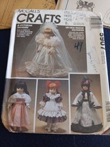 McCalls Crafts Pattern 5907 Victorian Treasure Doll Clothes Wedding Dress uncut - £5.84 GBP