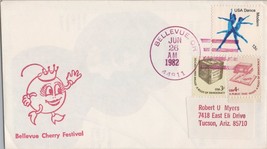 ZAYIX United States Event Cover - Bellevue Cherry Festival 1982 Cherry Character - £1.98 GBP
