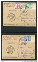 Germany Berlin (West) 1949 2 Post card Mi 61-3 Special Cancel CV 500 eu Goethe - £237.40 GBP