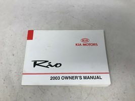 Genuine 2003 Kia Rio Owners Manual Handbook 100% OEM Z0A0672 - £9.39 GBP