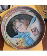 Satin Turkish Cigarettes Collectible Metal Tin Serving Tray - $246.56 MXN