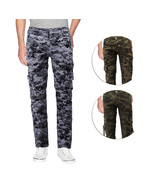 Men&#39;s Classic Slim Fit Army Camouflage Pattern Stretch Denim Cargo Jean ... - $617.80 MXN