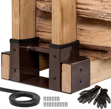 2Pack Firewood Bracket Rack Outdoor Fireplace Log Wood Storage Lumber Pi... - $46.44
