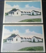 Lot of 2 Louisville, Kentucky KY Brown&#39;s Tourist Cottages - Postcards - ... - $1.98