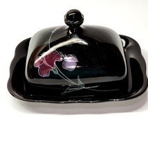 Vintage 1981 MIKASA Covered Butter Dish RONDO TANGO PATTERN - Holds One ... - $44.97