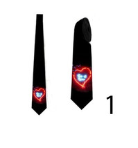 Necktie with hearts and love signs for valentine day custom design - £23.60 GBP