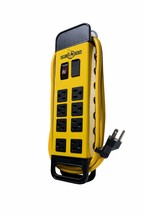 Yellow Jacket 5148 Modern 8-Outlet Metal Power Block with 2 USB Ports; Y... - $36.45