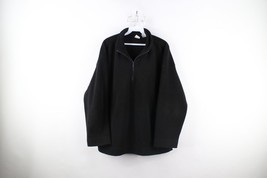Vtg 90s Gap Mens Large Distressed Blank Half Zip Fleece Pullover Sweater... - $34.60