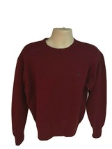 Polo Ralph Lauren Vintage Mens Red Wool Pullover Sweater Large Stretch Pony Logo - £31.57 GBP