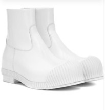 Calvin Klein 205W39NYC Deicine Spazzolato Leather Ankle Boots White Sz 35 Us 4 - £271.18 GBP