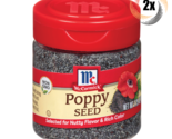 2x Shakers McCormick Poppy Seed Seasoning | 1.25oz | Nutty Flavor Rich C... - £11.55 GBP