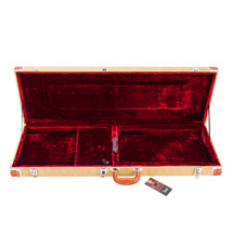 Electric Guitar Hard Shell Case Box Microgroove Leather For St Strat Tel... - $154.99