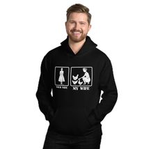 Your Wife My Wife Funny Chicken Lady Proud Husband Farm Hoodie, Gift For Your Hu - £28.75 GBP+