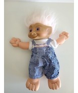 VTG 90s Ace Treasure Troll WishStone Belly Button 12&quot; Doll Pink Eyes Red... - £10.26 GBP