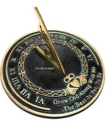Garden Sundial Grow Old with Me -The Best is Yet, to be (Brass Finish), ... - €84,42 EUR