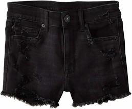 American Eagle Womens Destroyed Black Wash Jean Shortie Shorts, US 0 , 6... - $14.80