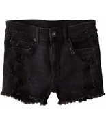 American Eagle Womens Destroyed Black Wash Jean Shortie Shorts, US 0 , 6... - $20.24 CAD