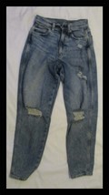 Arizona Women&#39;s Highest Rise Curvy Mom Jeans Size 5 stretch distressed - $14.84