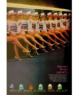 1986 L&#39;Eggs Pantyhose The Rockettes Sexy Legs High Heels Vintage Print A... - £4.59 GBP