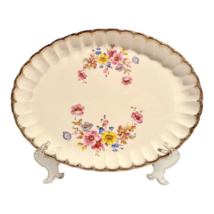 Vintage Floral Ceramic Oval Platter, W.S. George - £11.13 GBP