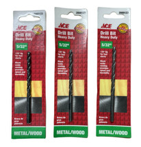 ACE 2000123  5/32"  Drill Bit Metal/Wood Pack of 4 - £19.77 GBP