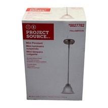 Project Source Fallsbrook ROC91216-18 Brushed Nickel Hanging Bell Pendant Light - £27.76 GBP