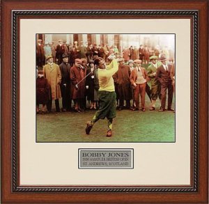 Bobby Jones unsigned 1930 British Open 8x10 Color Photo Custom Framed - $78.95