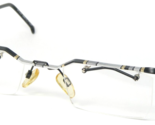 Vintage LB-line 6395.03 BLACK SILVER GOLD UNIQUE EYEGLASSES GLASSES 48-2... - $87.86