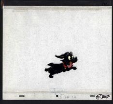 TOTO cairn terrier DOG wizard OZ KIDS animation cel art drawing HYPERION... - $12.82