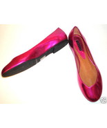 New $270 Womens Theory Flats Shoes 7.5 Shiny Pink Lot Kimchi Blue Sequin... - £213.66 GBP