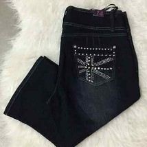 LA Chula dark wash denim Bermuda shorts - $16.93