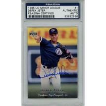 Derek Jeter Autographed Yankees 1995 Minor League Rc #1 Ud Card PSA/DNA - £1,594.41 GBP
